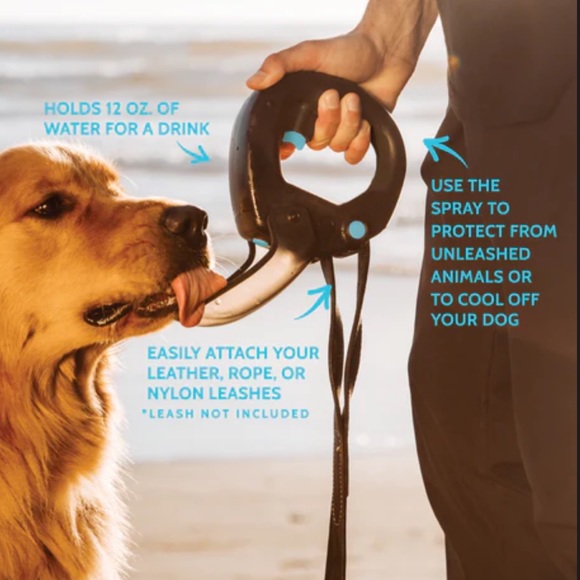 Splash - ๐ all in one dog leash, handle with water cup and spray - Picture 4 of 11